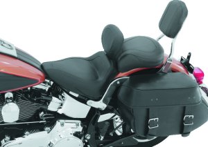 Kawasaki Nomad Two-Piece Motorcycle Seat - Mustang Motorcycle - Standard Touring - Black - `05-`08